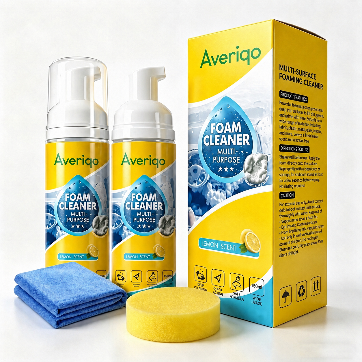 🧴4-in-1 Multi-Enzyme Foam Cleaner – Deep Clean Car, Kitchen, Bathroom & Sofa